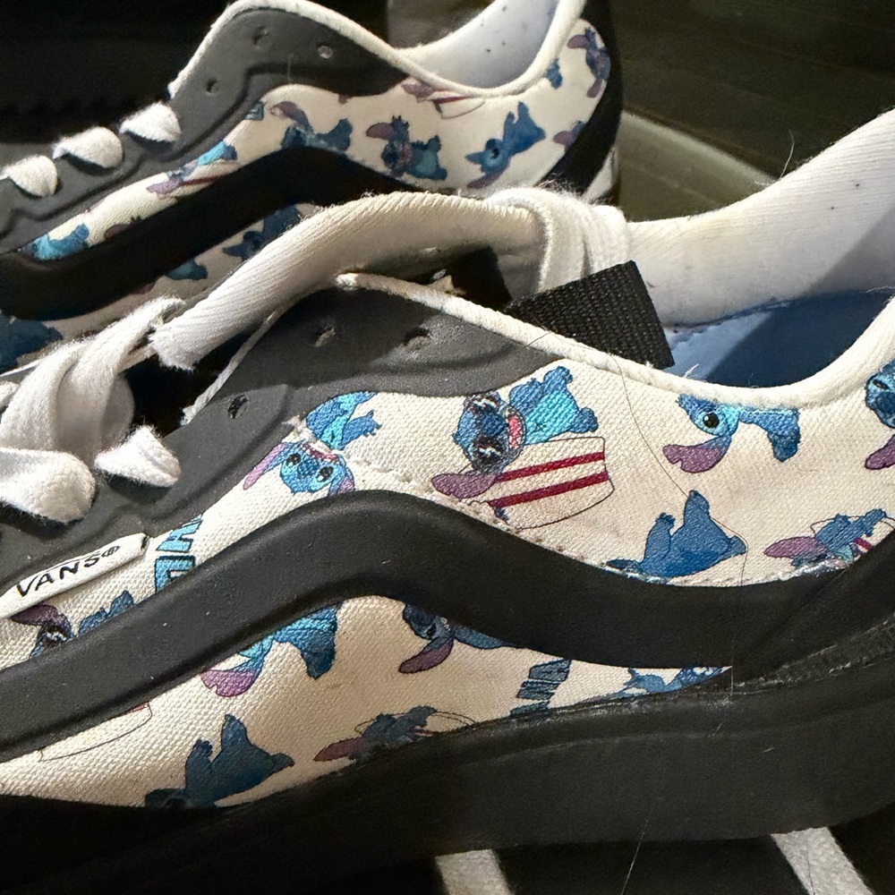 Vans - Black and Blue Stitch Design